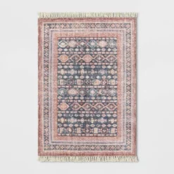 Alexandra Floral Printed Border Persian Rug Blush - Opalhouse™ -Home design GUEST 13831d26 e9c0 4d66 95de 449574be25e7