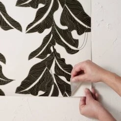 Botanical Leaf Peel And Stick Wallpaper Black/White - Opalhouse™ Designed With Jungalow™ -Home design GUEST 3095b8ff 6f52 48aa 8a4a 02a4870ccbf4