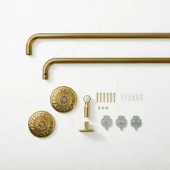 66"-120" Medallion Snap Grip French Curtain Rod Brass - Opalhouse™ Designed With Jungalow™ 5 66"-120" Medallion Snap Grip French Curtain Rod Brass - Opalhouse™ Designed With Jungalow™ -Home design GUEST 34d78b5a 5da3 4bcd ae5c 12c693e0d007