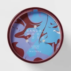 28oz Glass Sandalwood Rose Candle Burgundy - Opalhouse™ -Home design GUEST 44dfd8e3 508e 4243 a6bb 4bb1c2bed4a3