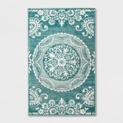 Vintage Medallion Outdoor Rug Turquoise - Opalhouse -Home design GUEST 456e7275 6a86 42a9 b016 7ab8c8d1e8e0
