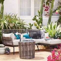 Latigo Patio Sectional Gray/Brown/Linen - Opalhouse™ -Home design GUEST 58c62a04 f1e9 49d0 af85 6fa1cf870e49