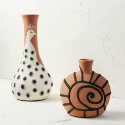 Spiral Shell Terracotta Vase Brown - Opalhouse™ Designed With Jungalow™ -Home design GUEST 5c2b58ed 0b3f 454c 91fa 9f37f0275e13