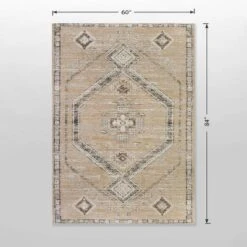5'x7' Sunset Moroccan Tapestry Rectangular Woven Outdoor Area Rug Light Brown - Opalhouse™ -Home design GUEST 600501e1 0d8a 42f2 9afb 1f6245befe8b