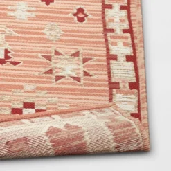 5'x7' Tapestry Rectangular Woven Outdoor Area Rug Red/Pink - Opalhouse™ -Home design GUEST 77b641b6 dcd1 40f9 b161 7be739e1e714