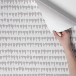 Abstract Striped Peel & Stick Wallpaper Gray/White - Opalhouse™: Removable, Repositionable, Stain-Resistant Vinyl -Home design GUEST b01b0bc2 d748 4aab bb4b ce31695c65a0