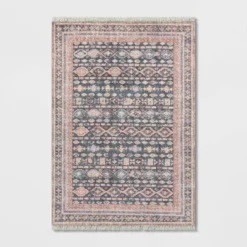 Alexandra Floral Printed Border Persian Rug Blush - Opalhouse™ -Home design GUEST b64cccec 5c26 44cb bb19 1be2036f9757