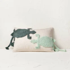 Two Lizard Punch Needle Lumbar Throw Pillow - Opalhouse™ Designed With Jungalow™ -Home design GUEST b928f6a8 8ca3 4efd 8799 466299a95a4e