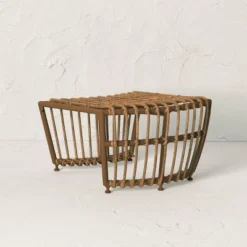 Topanga Club Chair With Ottoman - Blue/Brown - Opalhouse™ Designed With Jungalow™ -Home design GUEST bb0fc57f 6257 4edf bee0 36cd1ab7978e