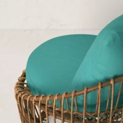 Topanga Club Chair With Ottoman - Blue/Brown - Opalhouse™ Designed With Jungalow™ -Home design GUEST d55e6c02 0566 4024 be4f e642208a3e0f