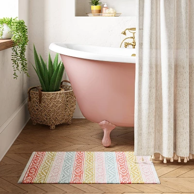 Banded Striped Bath Rug - Opalhouse™ 2 Banded Striped Bath Rug - Opalhouse™ - Image 2