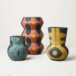 Small Geo Pattern Vase Yellow - Opalhouse™ Designed With Jungalow™ -Home design GUEST ffdfb76e 4af7 4a2f bf54 eb82c22ddd07